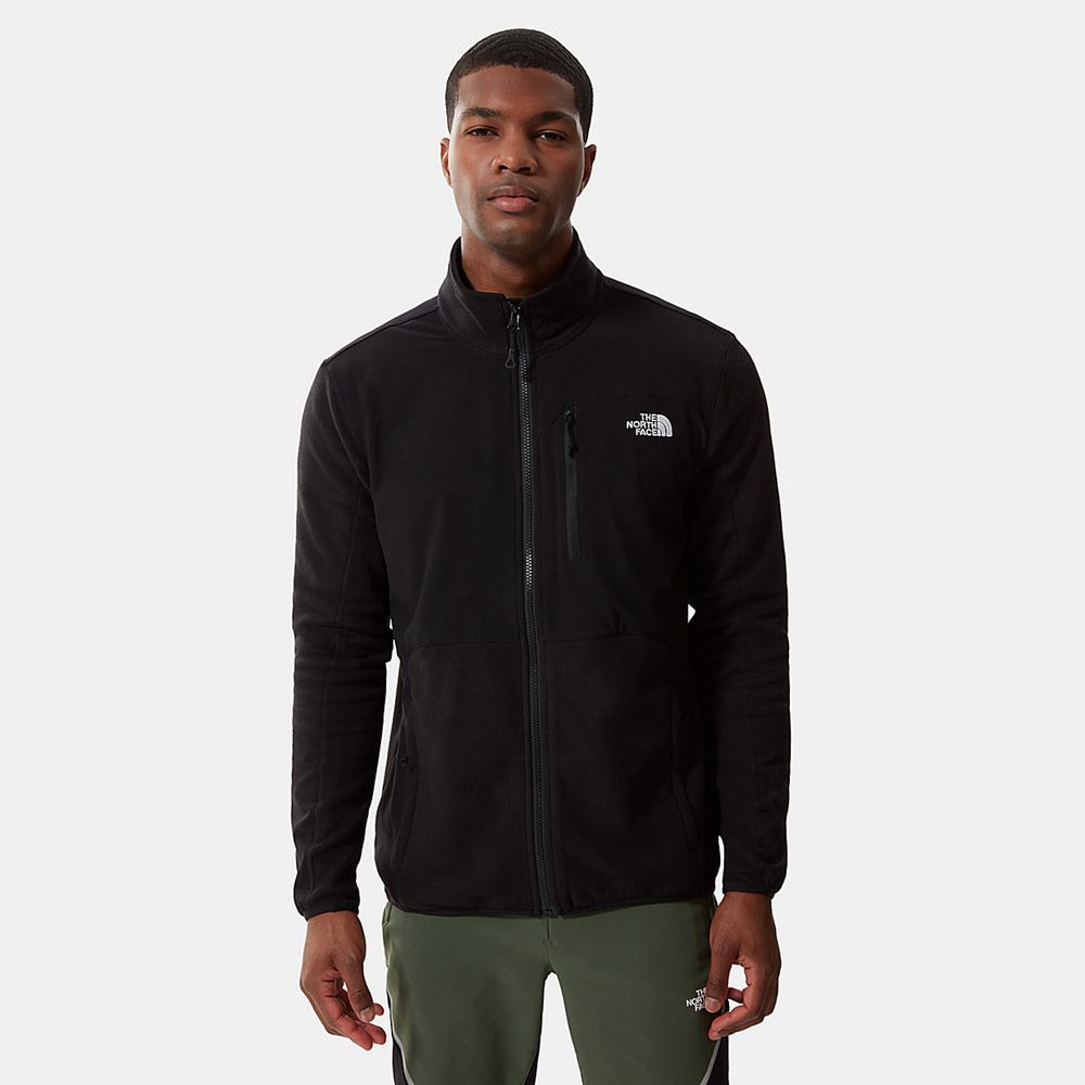 The North Face Fleece Jacket Mens Australia - The North Face Glacier Pro Full-Zip Black Hiking (STD-